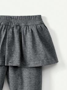 Cozy Pixies Baby Girl Ruffle Hem Pants 2pcs/Set - Pink - View 7