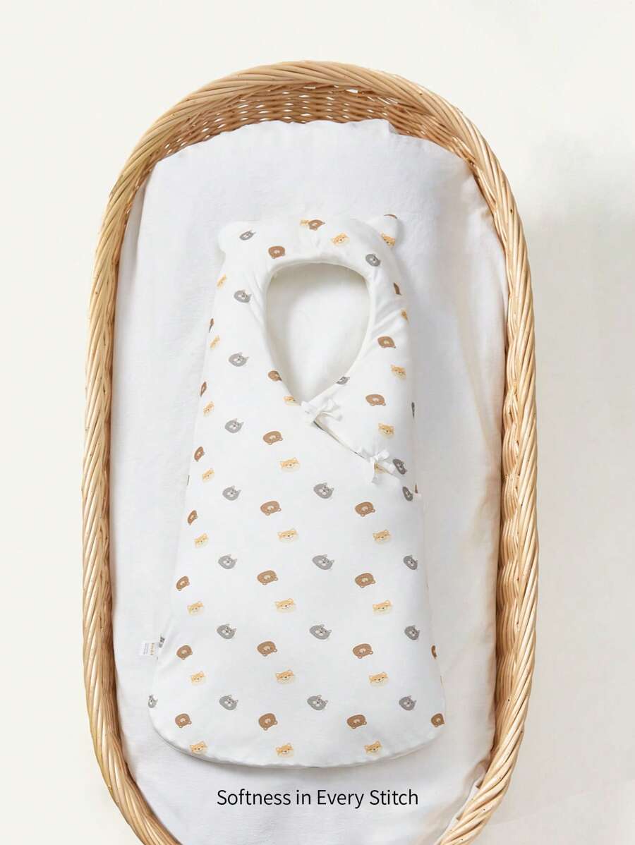 Cozy Pixies 1pc Animal Head Printed Sleeping Bag - Multicolor - View 1