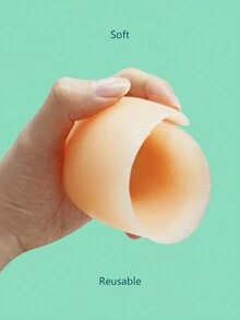 矽膠腿墊 無痕修飾 直腿襪套 - 杏色 - 查看 5