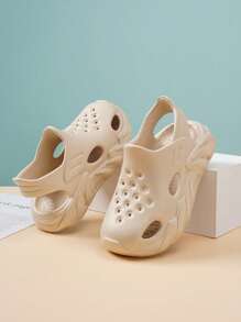 Unisex Freizeit rutschfeste Lochschuhe für Kinder, khaki Farbe für Jungen