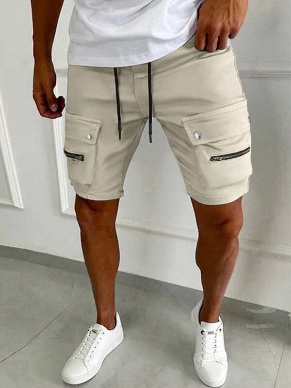 Manfinity EMRG Men's Flap Pocket Drawstring Waist Shorts