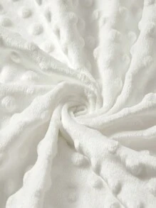 Cozy Pixies 1 件新生儿白色圆点法兰绒婴儿床床单爱心情人节 - 白色 - 查看 4
