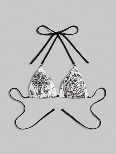 Grunge Punk Top a canotta estivo da donna con stampa floreale in stile sexy, magliette con grafica per scuola per donne