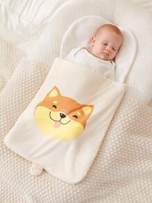 1件装爱狗人士印花信封式睡袋，通过Oeko-Tex认证