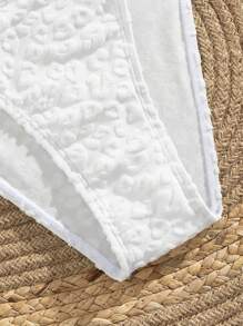 SHEIN Swim Braguitas de bikini con diseño de jacquard liso para mujer de verano