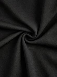 SHEIN MOD Body strapless para mujer con bloque de color y decoración de lazo - Negro - Ver 3