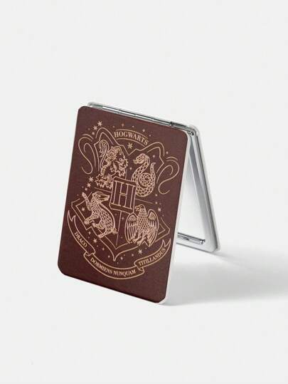 HARRY POTTER X SHEIN Przenośne składane lustro, nadruk na plakietkę, prezenty, powrót do szkoły