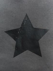 Cozy Pixies 男嬰星星印花連帽衫與運動褲