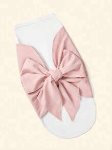 Cozy Pixies 1pc Baby Bow Decor Fabric Swaddling Blanket Love Valentine