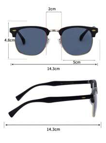 POLASUP 1 pezzo Occhiali da uomo con montatura in metallo misto, lenti in policarbonato con rivestimento a specchio e sfumatura di colore, stile fashion per l estate, la spiaggia, i viaggi, vintage classico per vacanze estive al mare, all aperto, viaggi