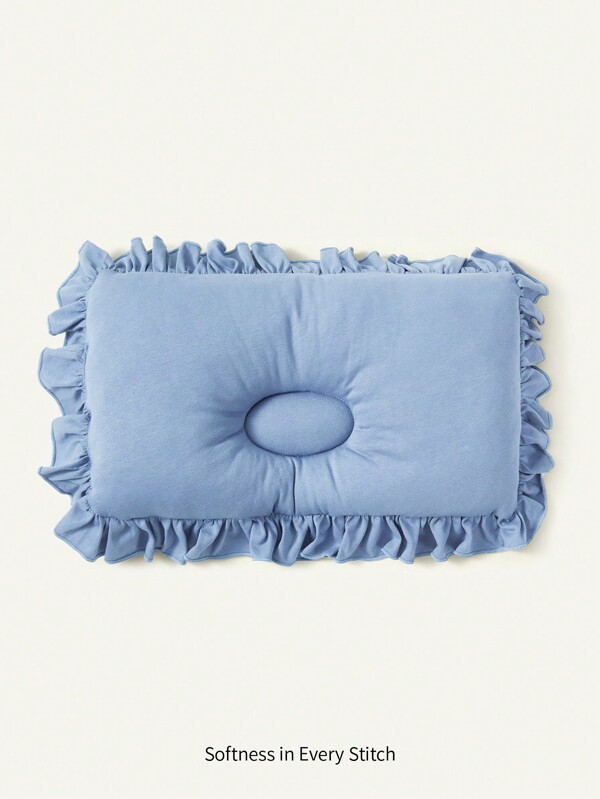 Cozy Pixies 1pc Blue Pleated Lace Newborn Pillow Love Valentine