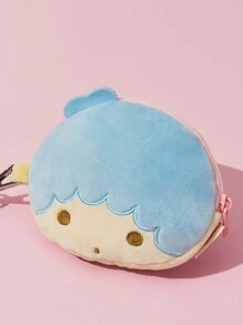 HELLO KITTY AND FRIENDS | SHEIN 1pc Gemini Star Pink Plush Coin Purse, Super Comfortable