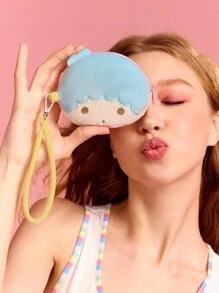 HELLO KITTY AND FRIENDS | SHEIN 1pc Gemini Star Pink Plush Coin Purse, Super Comfortable