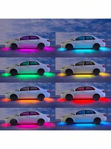 Car Underglow Lights,Exterior Car LED Strip Lights With App And RF Remote Control,16 Million Colors Underglow Kit For Car - Multicolor - View 2