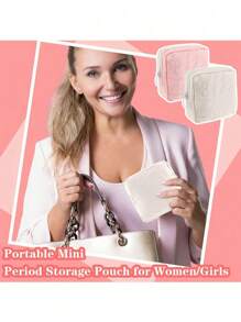 1 Stück bestickter Binden-Aufbewahrungsbeutel, tragbare Menstruationstassen-Tasche, Binden-Tasche, Damenbinden-Tasche, Menstruationstassen-Aufbewahrungsbeutel, Menstruationsperiode Erstlings-Tasche (Rosa + Weiß) für Reise-Aufbewahrungstasche, Make-up-Tasche, Kosmetiktasche, Urlaubsorganizer, Großer Make-up-Organizer Make-up-Koffer, für Lippenstift, Pinsel, Hautpflege, Handy, Münzen, Kleinteile, für Zuhause, Geschenk, Urlaub und Festival Halloween Weihnachten Multifunktional nutzbar, Boho Stimmung