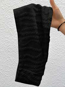 SHEIN Coolane Textured Strapless Top & Cargo Pants