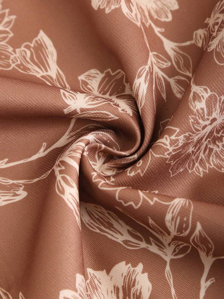 Women's Floral Printed Mermaid Hem Skirt For Vacation Fall Cloth For Women