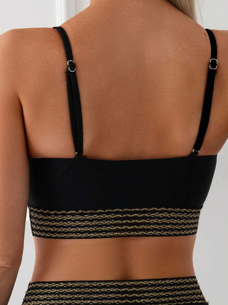 Women Fashionable Summer Bikini Set With Hollow-Out And Twisted Design