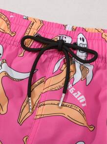 Bañadores de hombre MADHERO con forro de compresión, 2 en 1, de secado rápido - Rosa - Ver 4