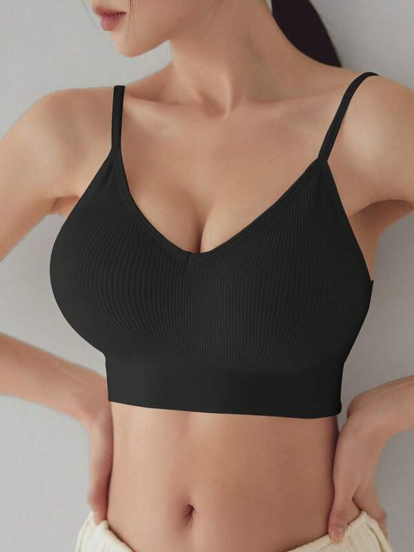 DAZY Simple One-Piece Knit Beauty Back Bra