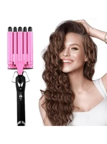 5 Tube Hair Curler Fast Heating Big Wave Curling Iron Ceramic Five Stick Egg Curl Hair Waver Tools For All Types Of Hair - UK Plug(220-240V) - View 1