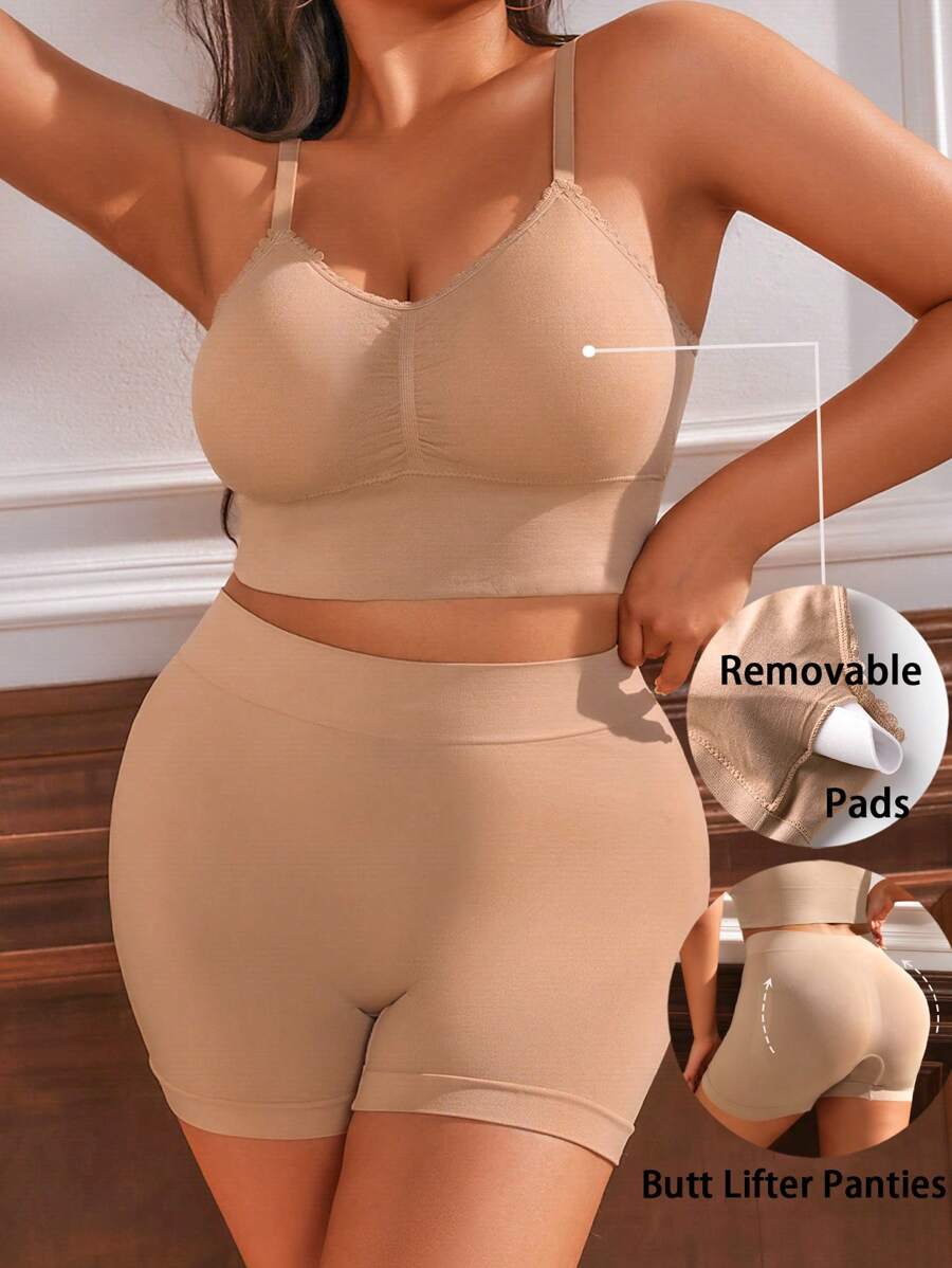 2入組大尺寸無縫無鋼圈舒適內衣