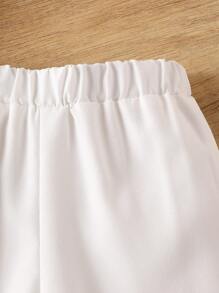 SHEIN Ropa Tradicional China De Estilo Exótico Para Bebé Niño Para Su Presentación En Espectáculos - Blanco - Ver 3