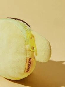 HELLO KITTY AND FRIENDS | SHEIN 1pc Pudding Dog Yellow Short Plush Coin Purse, Super Comfortable - Yellow - View 8