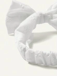 Cozy Pixies 1入組嬰兒蕾絲髮箍 - 白色 - 查看 5