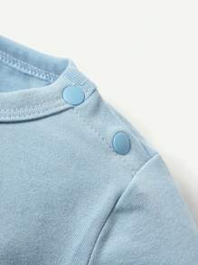 Mały chłopiec 3pcs Grafika ze sloganem Kombinezony - Niebieski - Zobacz 12