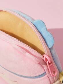 HELLO KITTY AND FRIENDS | SHEIN 1pc Gemini Star Pink Plush Coin Purse, Super Comfortable