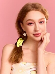 HELLO KITTY AND FRIENDS | SHEIN 中型布丁狗髮夾 適合濃密毛髮 - 黃色 - 查看 4