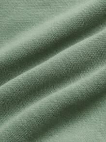 Cozy Pixies Baby Boys' Cartoon Letter Print Round Neck Sweatshirt With Regular Shoulder And Head Pack - Green - View 6