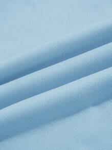 INAWLY 女式字母印花休闲宽松套头运动衫，带抽绳长袖，长袖上衣 - 藍色 - 查看 3