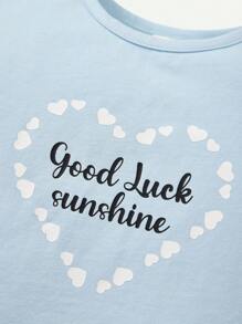 Cozy Pixies Baby Girls' 3pcs/set Cartoon Patterned Crew Neck Pullover Tops - Blue - View 11