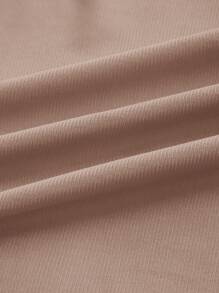 Swim Oasis Summer Beach Women Fashionable Solid Color Tie Cover-Up Skirt - Apricot - View 3