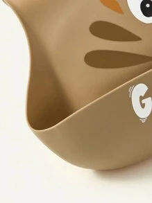 Lễ tạ ơn Không thấm nước & Dễ dàng để làm sạch Em bé Bib Đối với Mớm mồi - Màu nâu  Mocha - Xem 5