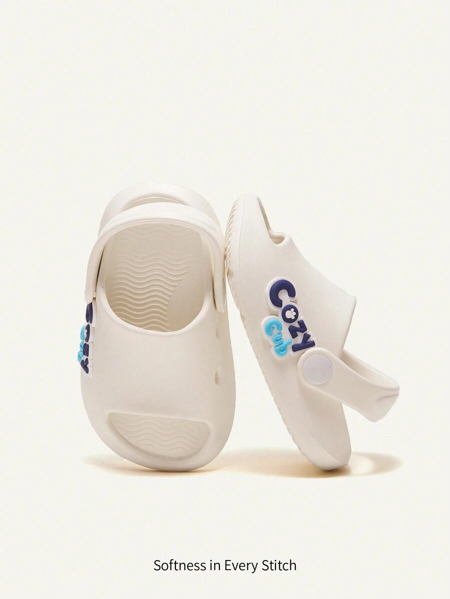 Cozy Pixies Cute & Interesting Infant Minimalist Comfortable Anti Slip Slippers - White - View 1