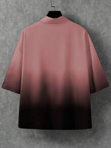 Manfinity Hypemode Nam Mùa hè giản dị Biến đổi dần Bản in Nhật Bản Áo sơ mi - Nhiều màu - Xem 2