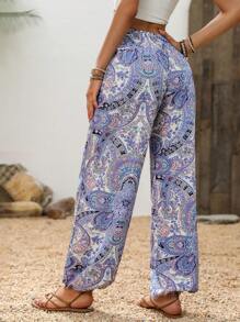 Breezaya 高腰全印花運動長褲 - 彩色 - 查看 2