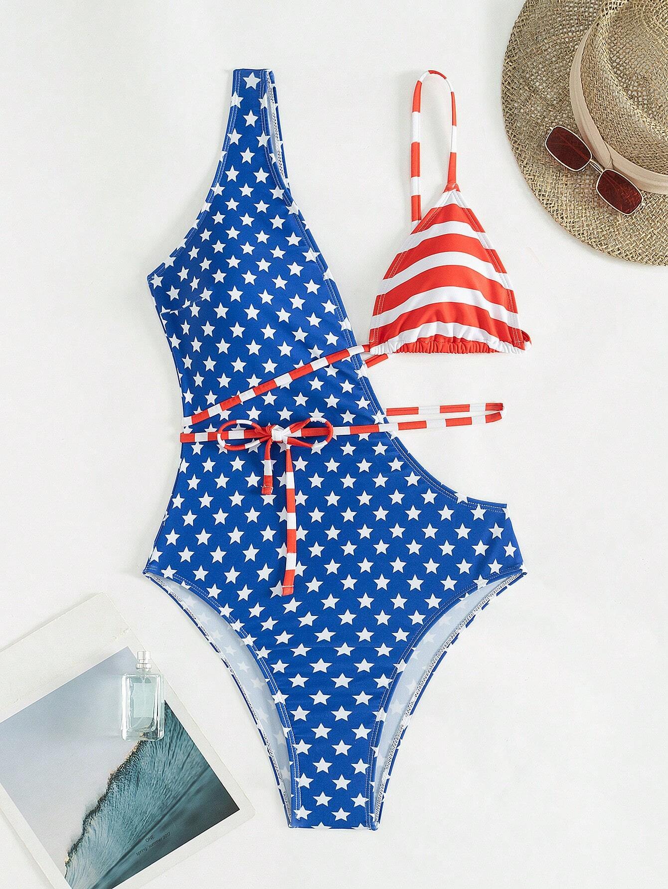 Costume Da Bagno Intero Donna A V Coppe - Stampa Tribale, Morbido Elastan, Snellente - Foto 13