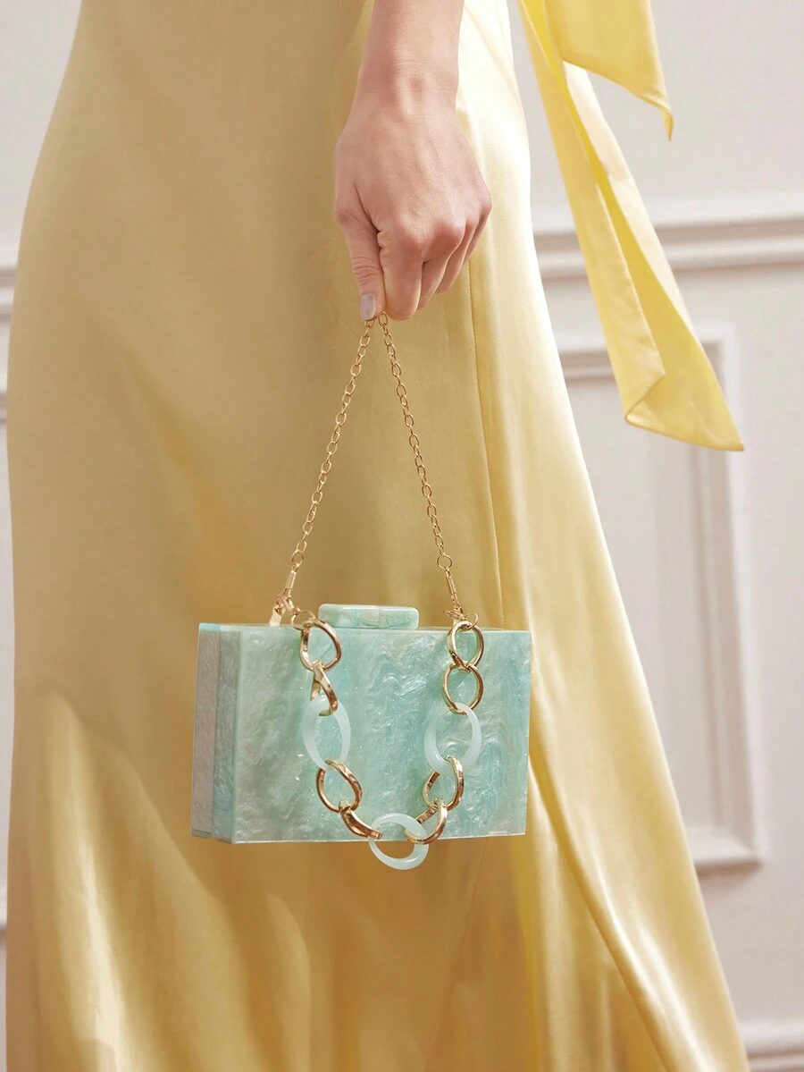 MOTF PREMIUM Bolso Cruzado Con Patrón De Mármol Para Mujer - Verde - Ver 1