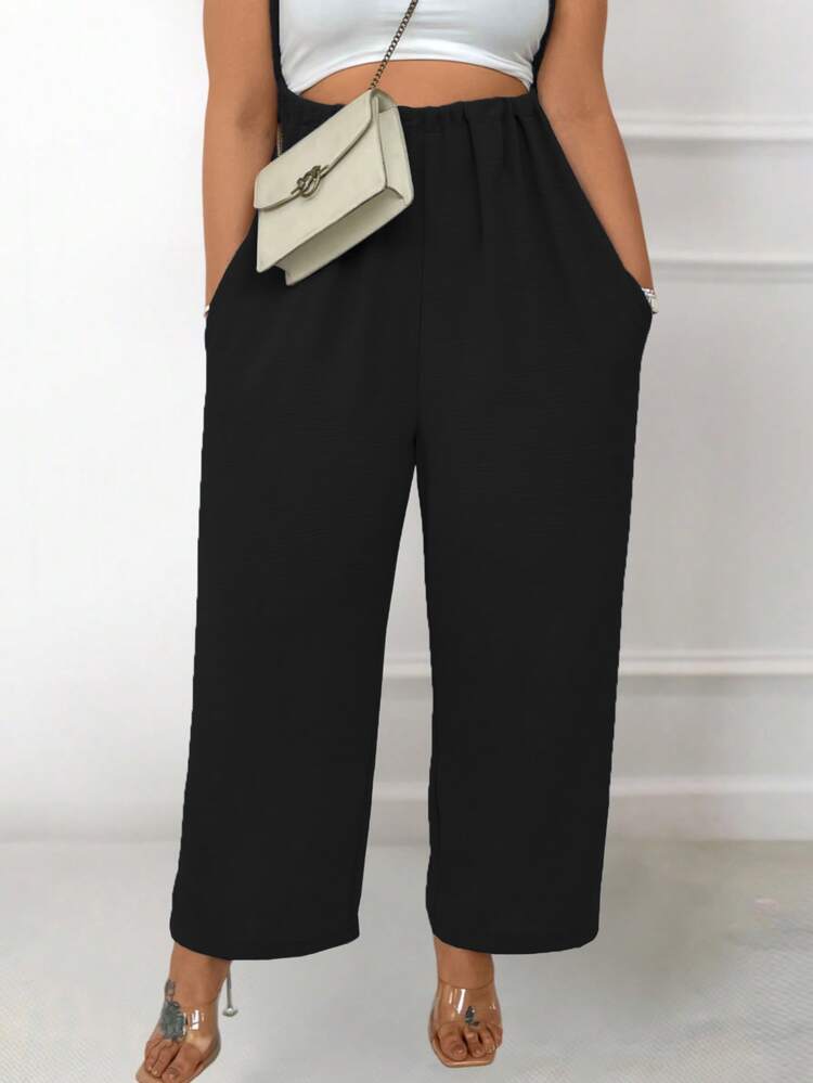Plus Size Women's Loose Fit Overalls Pants Fall Cloth For Women