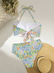 SHEIN Swim Women Colorful Ditsy Floraled Bikini Set - Copyright Purchased Summer Beach