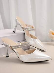 New Fashionable Single High-Heeled Shoes With Thin Heels And Versatile Style - White - View 5