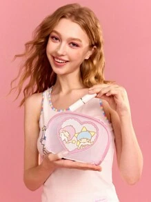HELLO KITTY AND FRIENDS | SHEIN 雙子座星座粉色化妝包