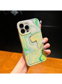 1 Ốp lưng điện thoại chống sốc túi khí nhuộm màu hồng tương thích với iPhone, dành cho cả nam và nữ - màu xanh lá - Xem 1