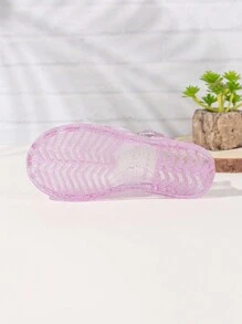 Girls' Crystal Jelly Sandals Flat Beach Shoes For Summer