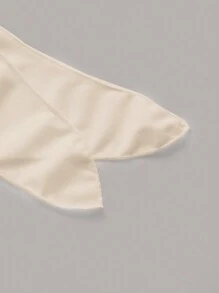 Swim SXY Summer Beach Solid Color Side Tie Ruched Holiday Cover-Up Skirt