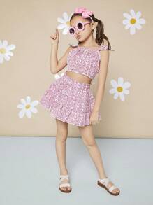 Mini mi 兒童白色露趾休閒平底涼鞋，適合日常外出